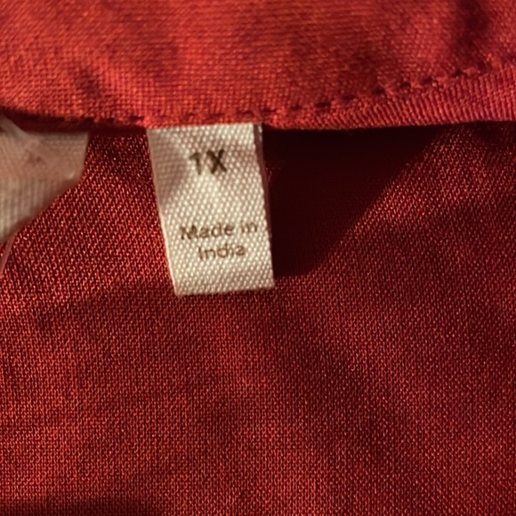 Soft Surroundings- NWT - gold and orange Bellflower Top - multi-floral - size 1X - Picture 8 of 11